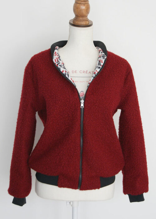 Bomber réversible bouclette